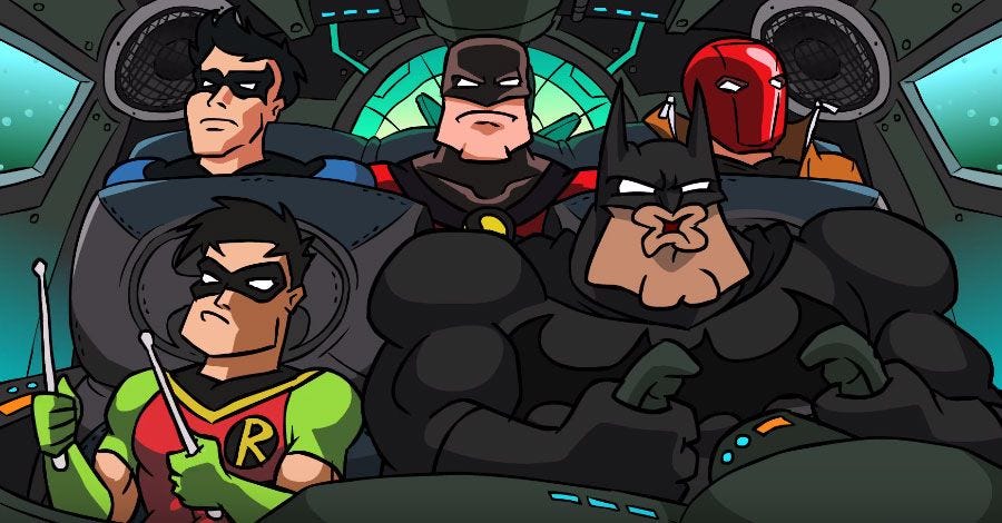 Batmetal Returns,' with lots of head-banging (and -smashing)