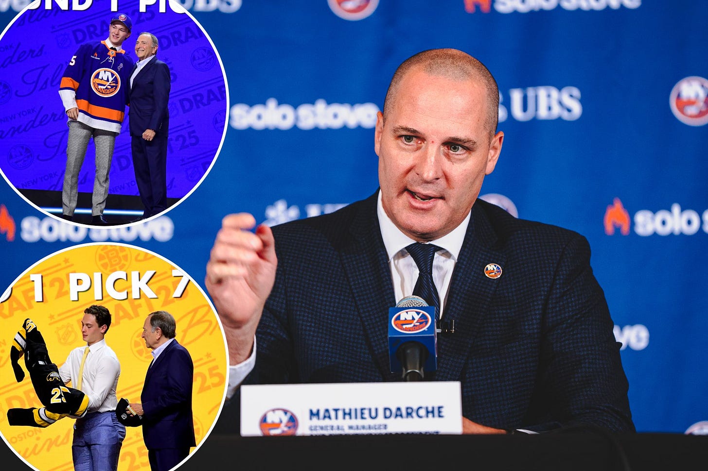 Mathieu Darche avoided sentiment in first Islanders draft
