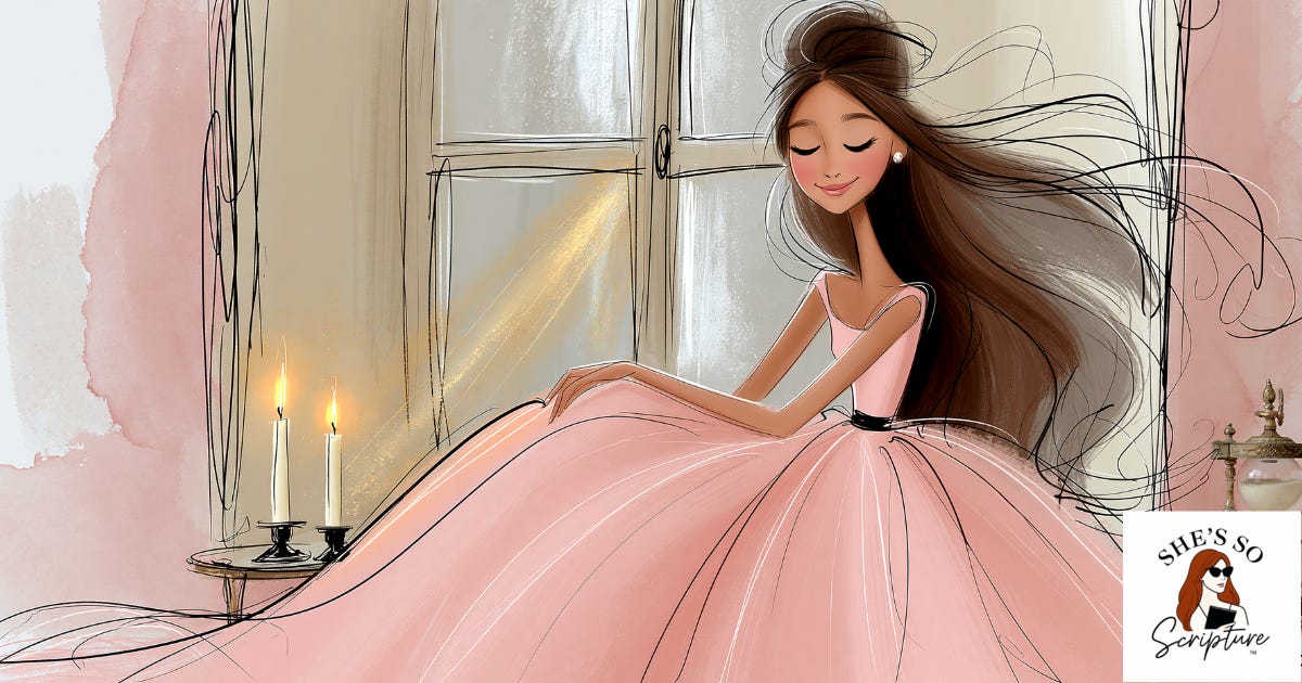 Watercolor illustration of a woman resting peacefully near glowing Shabbat candles and an hourglass, bathed in warm golden light