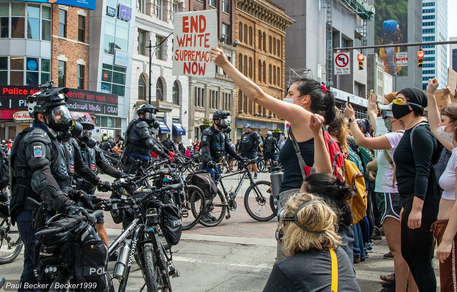 "File:George Floyd Protest, Columbus (May 30th) George Floyd Protest, Columbus (May 30th) IMG 2785 (49953566968).jpg" by Becker1999 from Grove City, OH is licensed under CC BY 2.0.