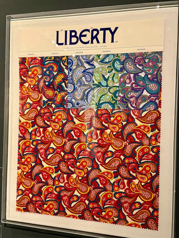 William Morris Gallery, Women in Print: 150 Years of Libery Textiles, a selection of exhibits