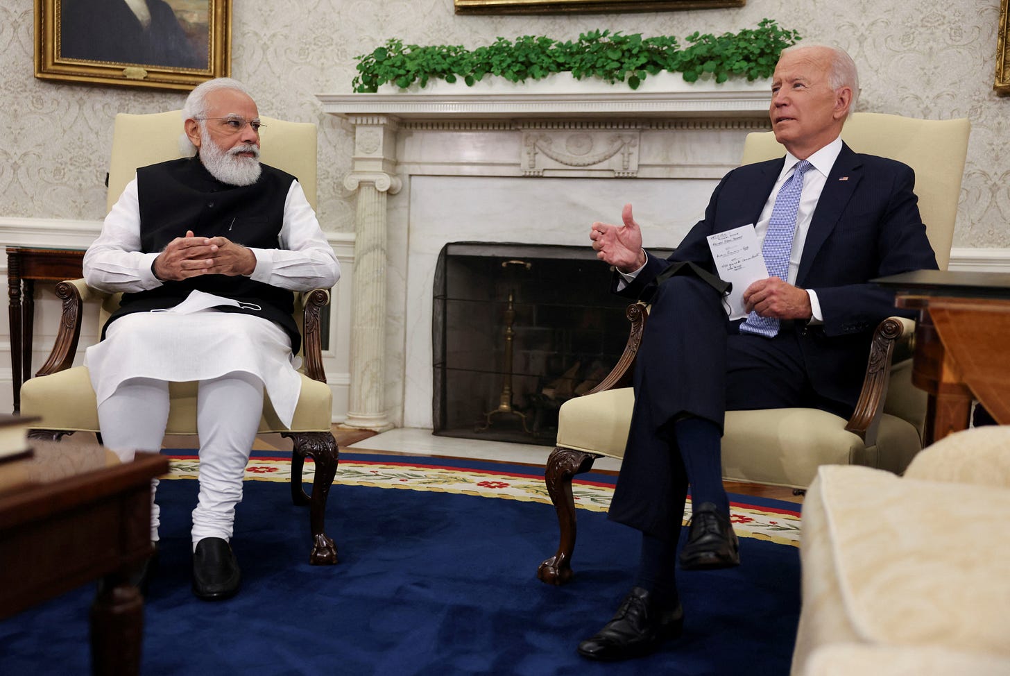 U.S. President Joe Biden meets with India's Prime Minister Narendra Modi in the Oval Office at the White House in Washington, September 24, 2021. REUTERS/Evelyn Hockstein/File Photo U.S. President Joe Biden meets with India's Prime Minister Narendra Modi in the Oval Office at the White House in Washington, September 24, 2021. REUTERS/Evelyn Hockstein/File Photo