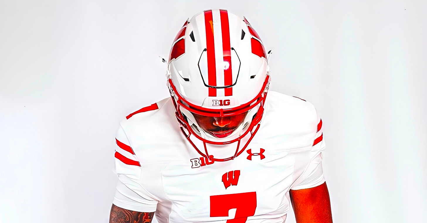 Wisconsin Badgers transfer RB Nate Palmer. Wisconsin Badgers transfer RB Nate Palmer.
