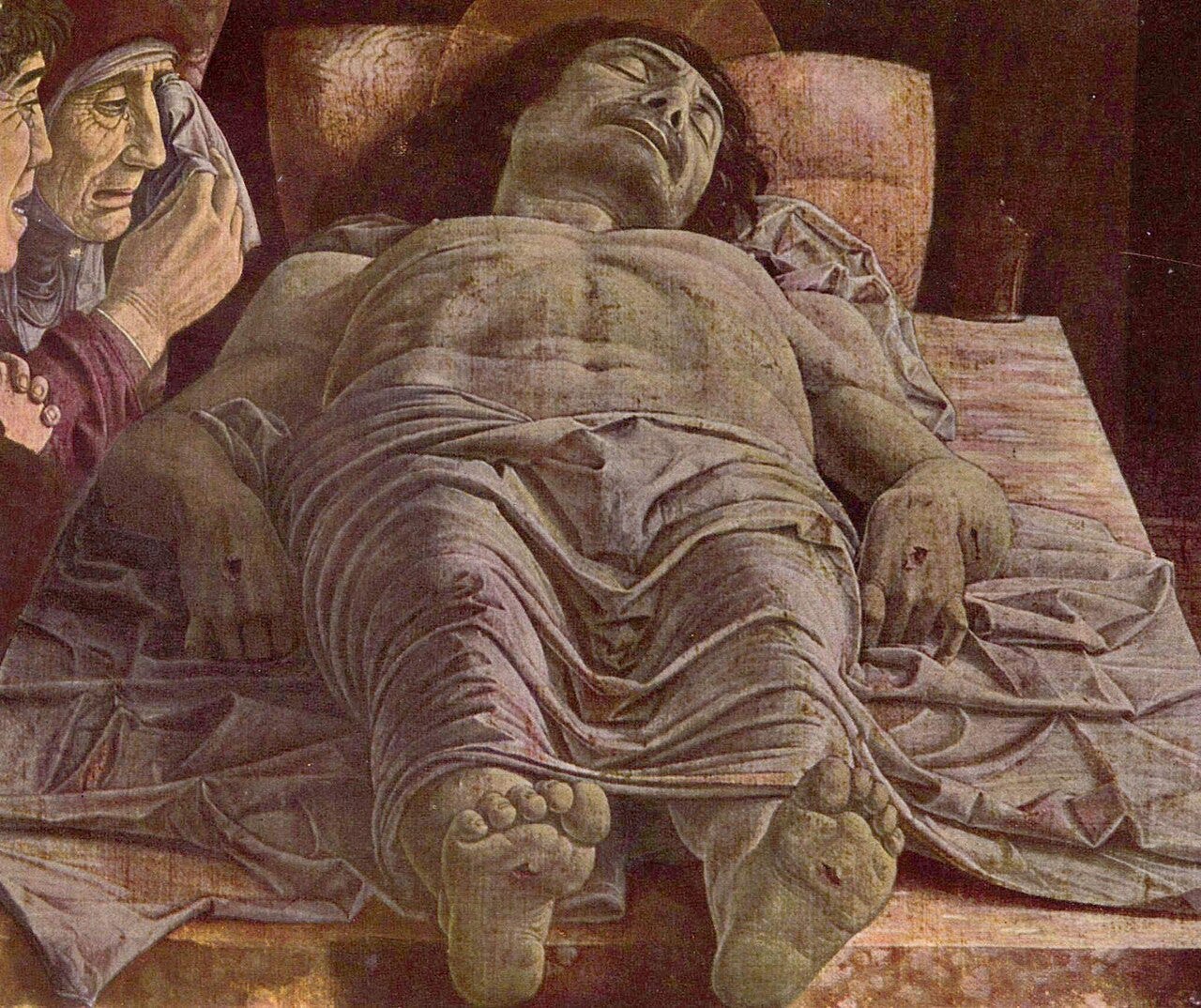 Mantegna foreshortened dead Christ