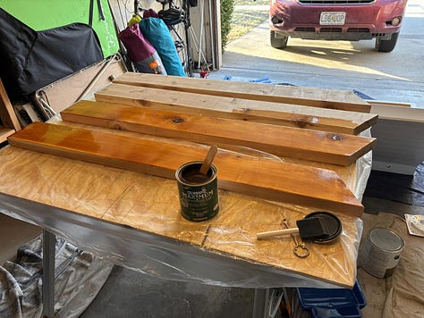 Painting & staining; Hive interior remains bare
