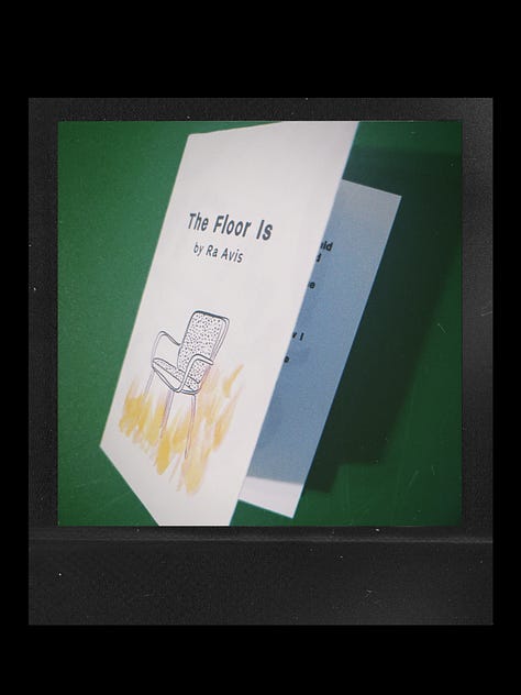 Pictures of The Floor Is zine 001 by Ra Avis