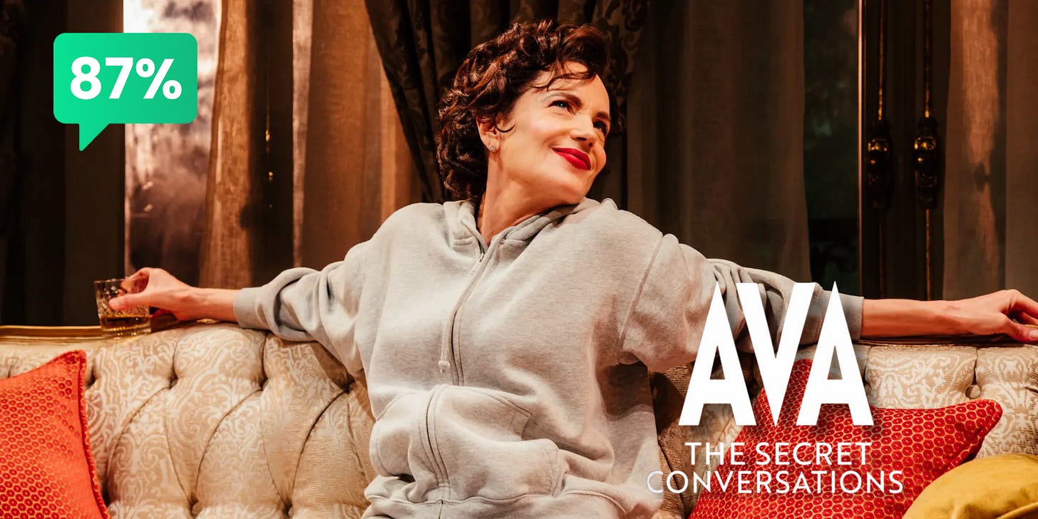 Elizabeth McGovern as Ava Gardner in Ava: The Secret Conversations.