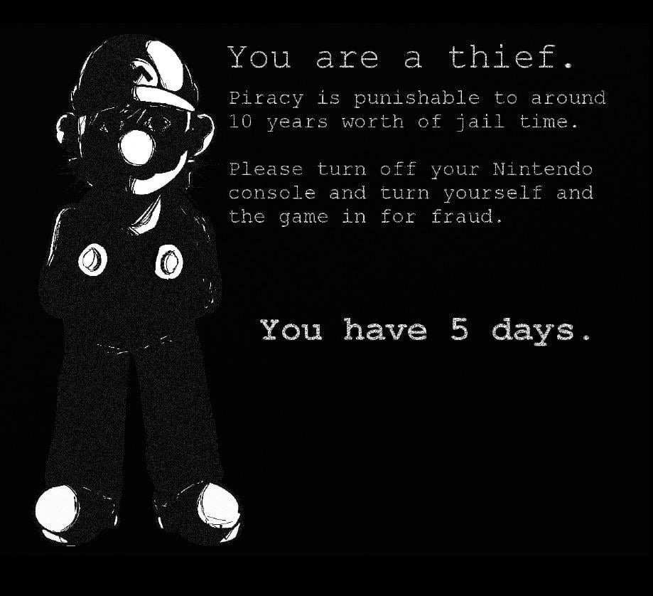 Anti-Piracy Mario : r/Mario