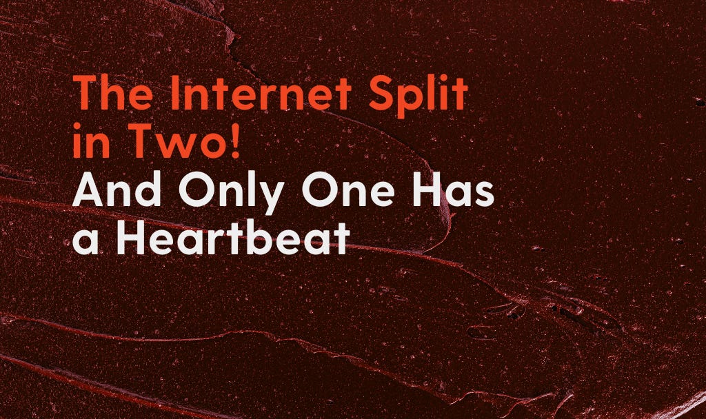 The Internet Split in Two! And Only One Side Has a Heartbeat