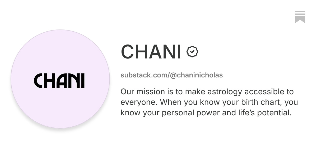 CHANI | Substack