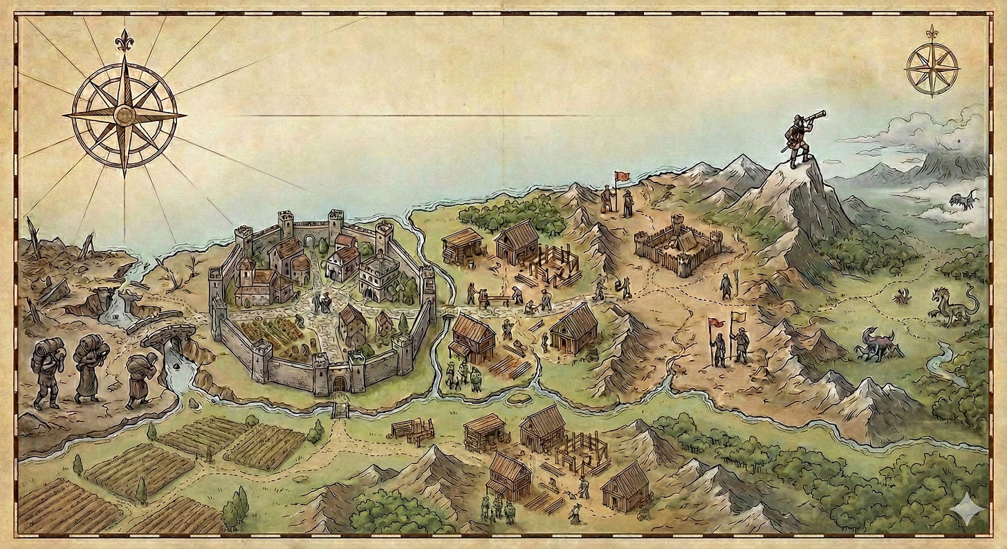 Technology migration strategy visual showing journey from early adoption to mainstream implementation