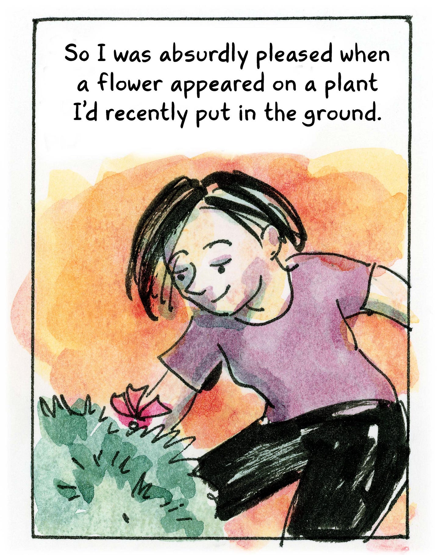 watercolor diary comic by K. Woodman-Maynard