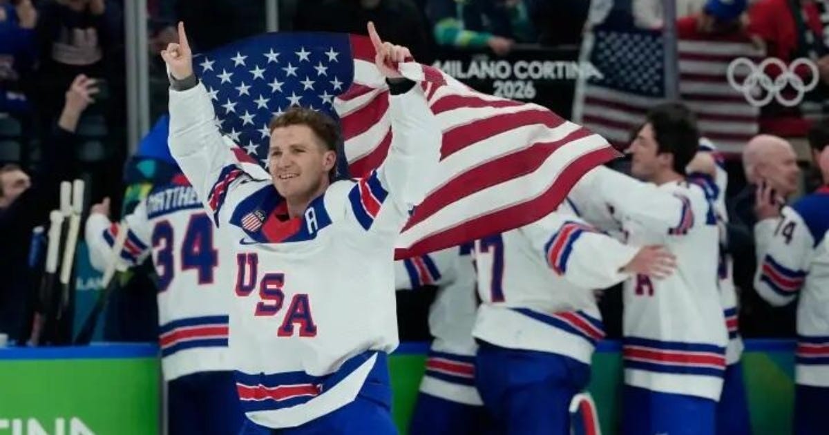 Media Loses It After USA Olympic Hockey Team Goes Pro-MAGA