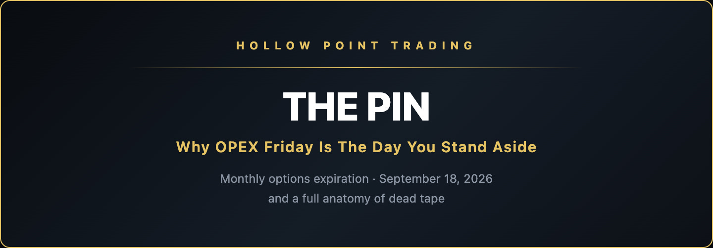 Cover for Why Opex Friday is the Day You Stand Aside