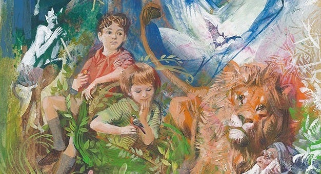Original cover artwork for a 1965 edition of The Lion, the Witch and the  Wardrobe by C. S. Lewis – HarperCollins Publishers