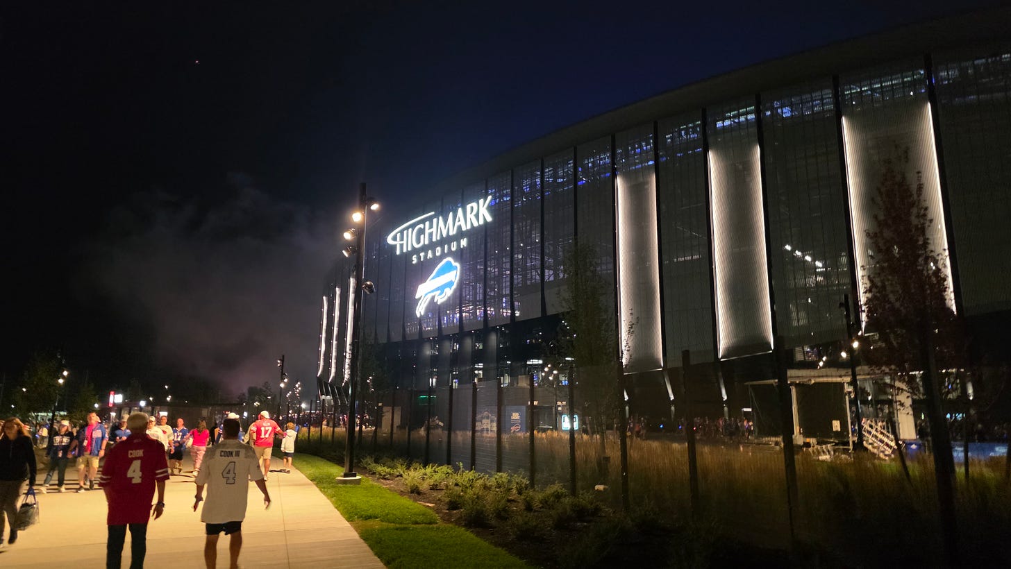 Buffalo Bills Highmark stadium night picture Buffalo Bills Highmark stadium night picture
