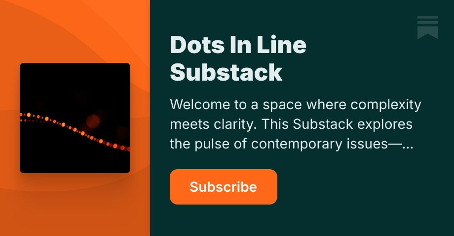 Dots In Line Substack | Jamal Khan | Substack