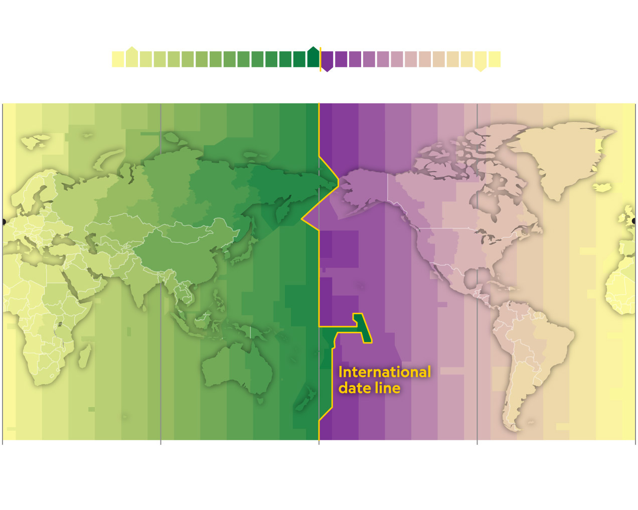World time zones during New Year’s Eve 2023 (from National Geographic).