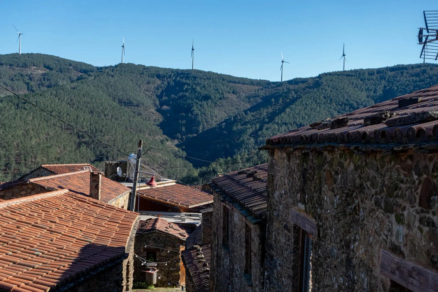 A view from the Mountain Whisper hotel in Gondramaz