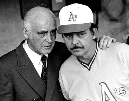 Charles Finley and Dick Williams