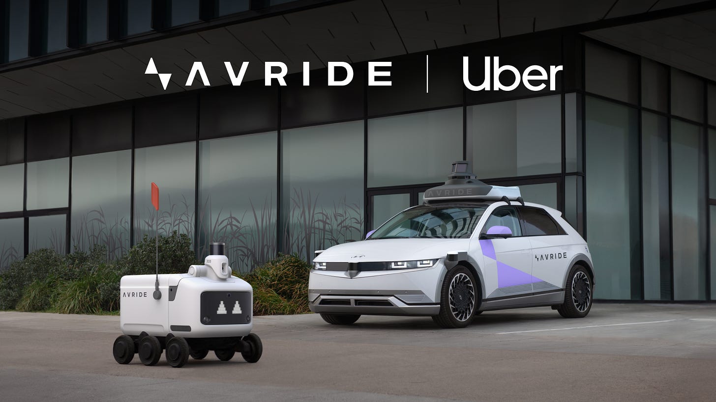 Avride and Uber announce autonomous delivery and mobility partnership