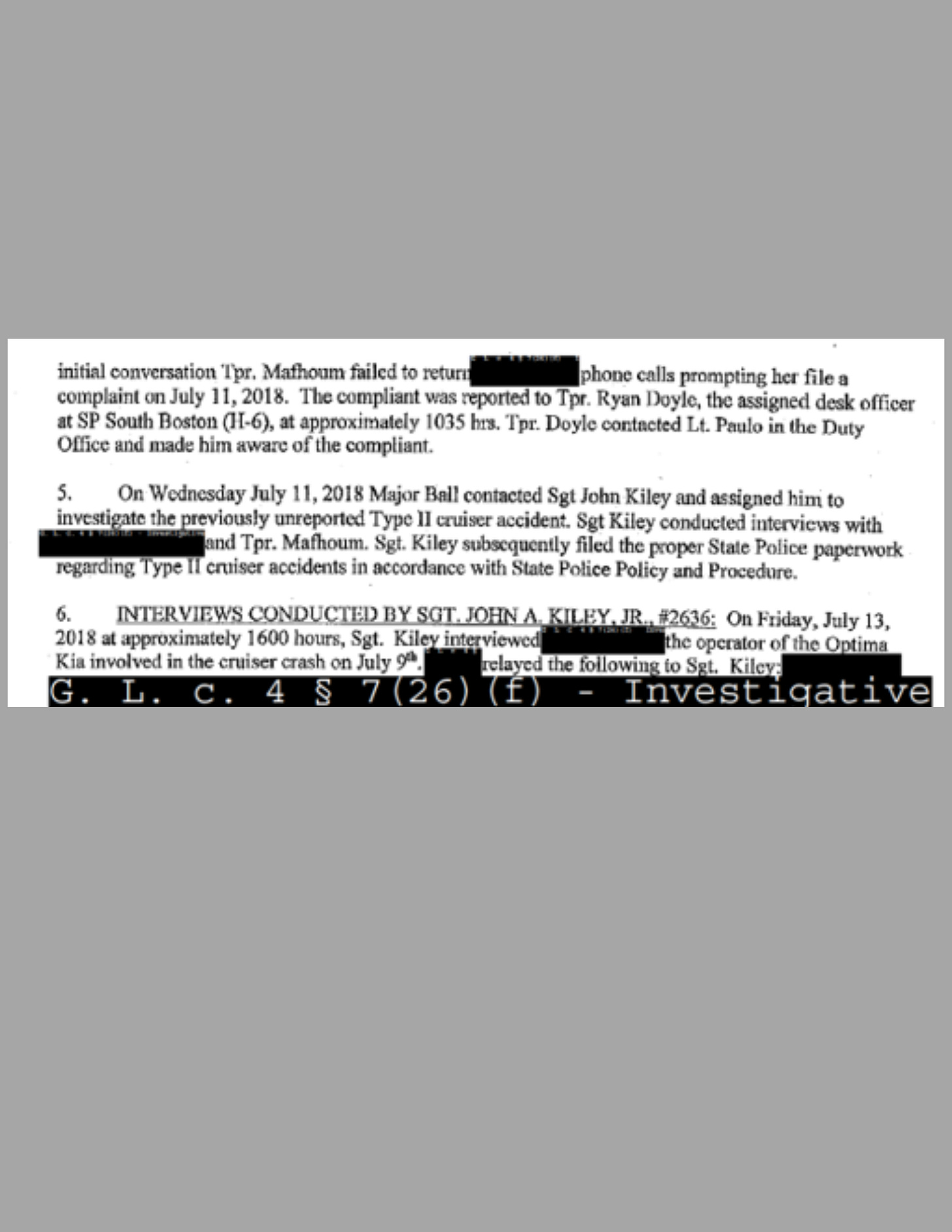 Watertown Officer Khalil Mafhoum Fired from the Massachsuetts State Police...