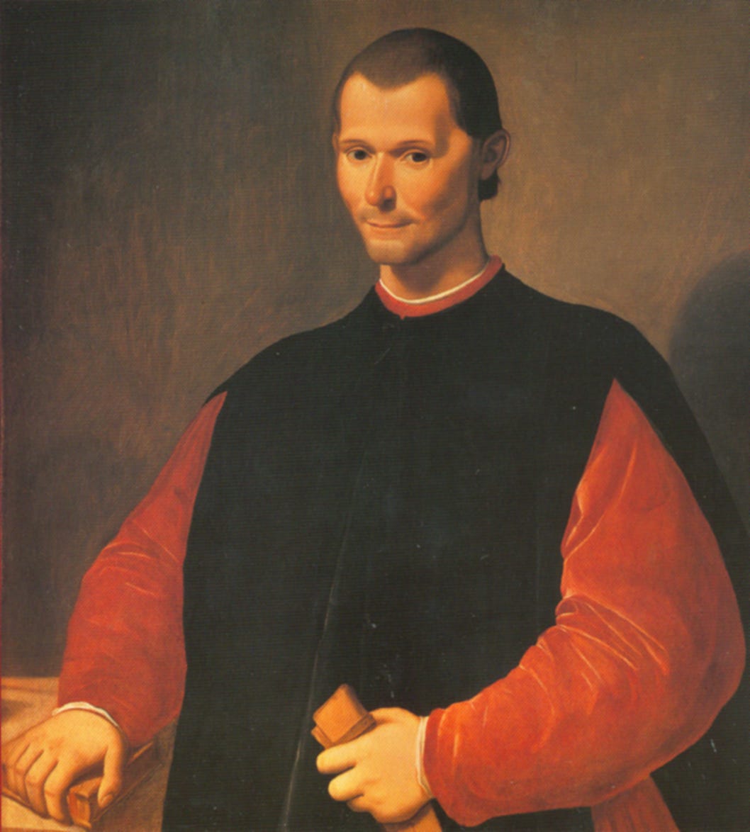 A man in black Renaissance dress with a faint smile, hands folded, against a dark ground. A man in black Renaissance dress with a faint smile, hands folded, against a dark ground.