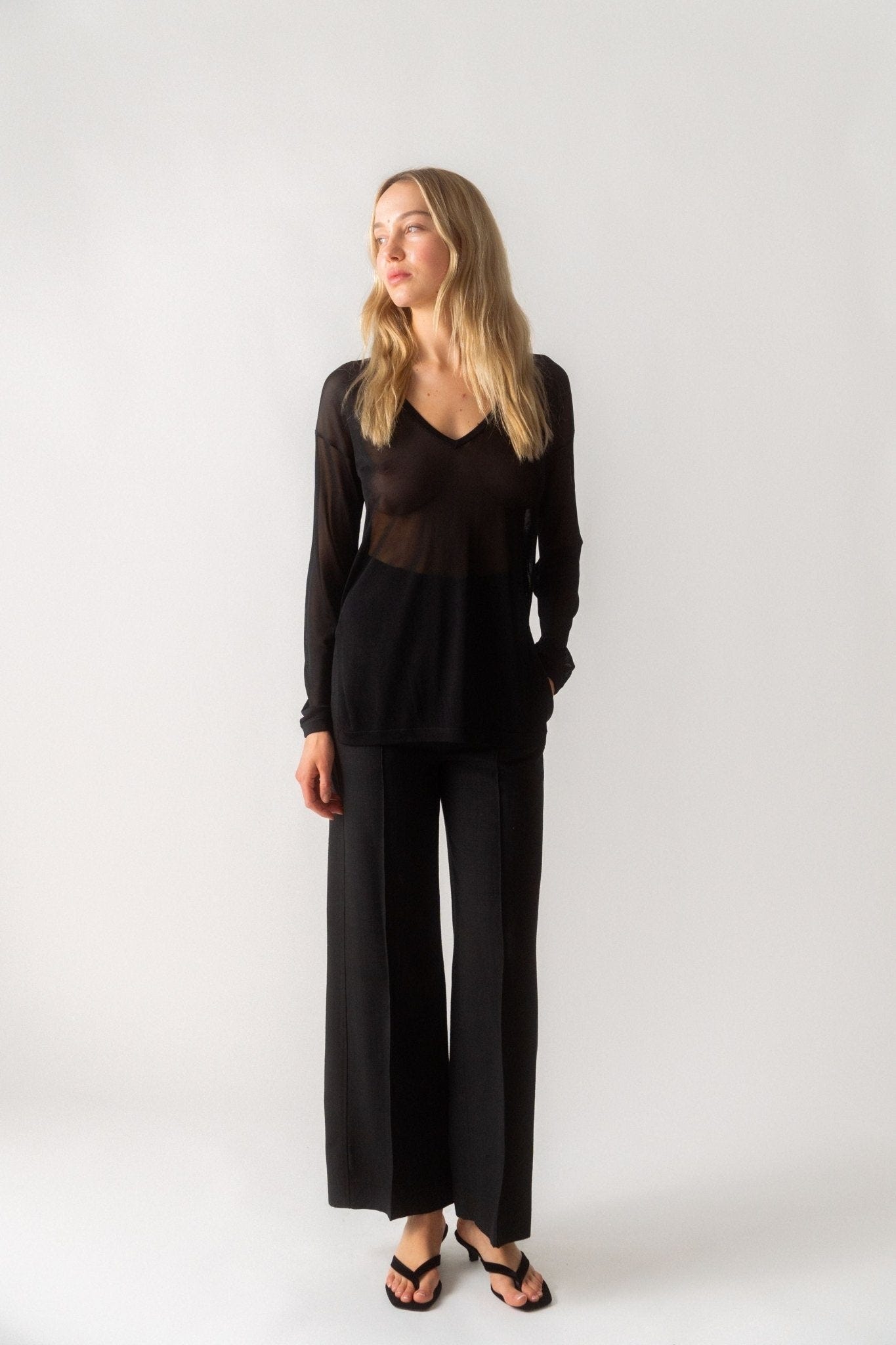 Toteme Semi-Sheer Knit - Bessette