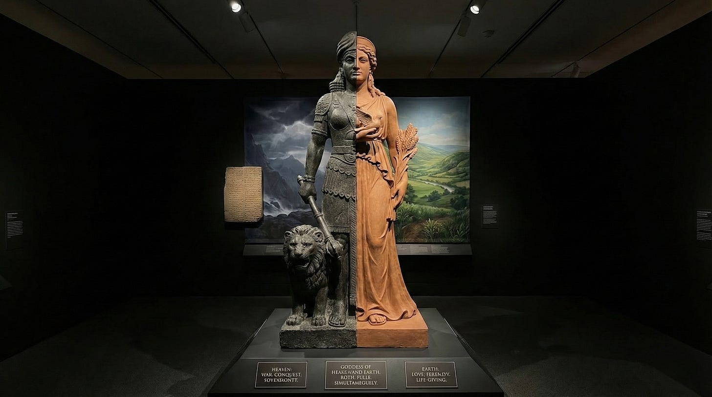 Inanna: Sumerian Goddess of Heaven and Earth: The Goddess Who Lived Her Own Myth 1 https%3A%2F%2Fsubstack post media.s3.amazonaws.com%2Fpublic%2Fimages%2F52fbf7e4 edf5 48e5 99e9