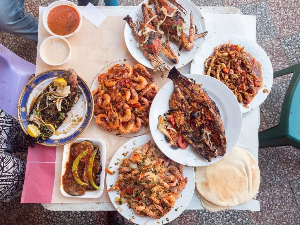 Delicious food in Alexandria
