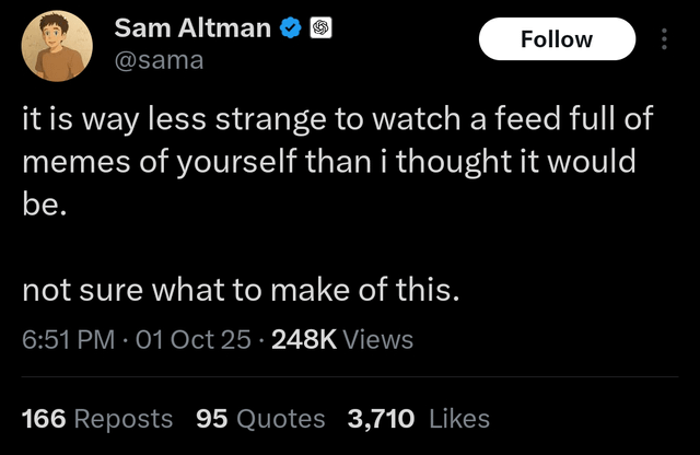 r/ChatGPT - Sama feed is all about his sora generation 😭 r/ChatGPT - Sama feed is all about his sora generation 😭