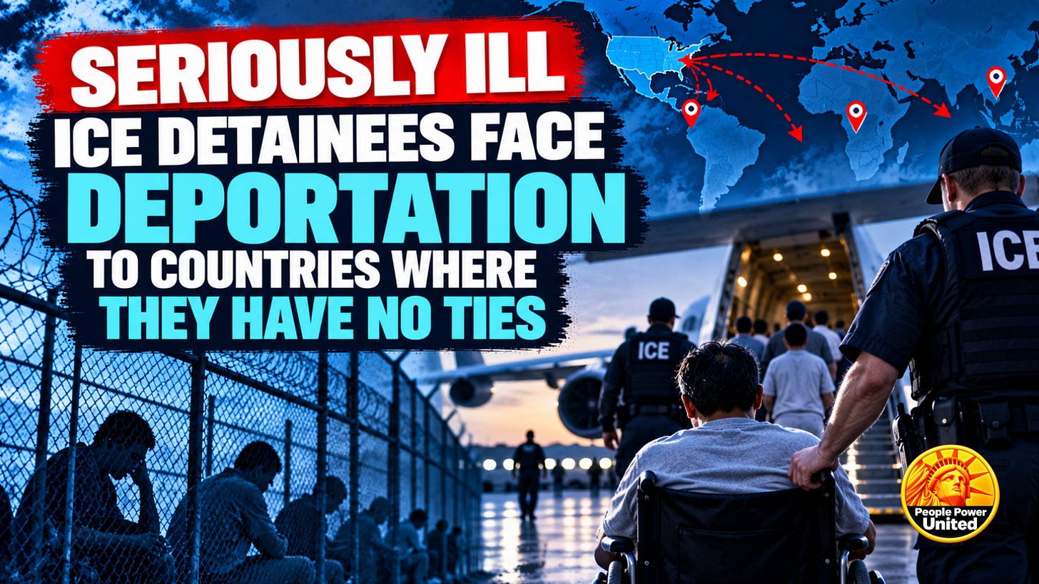 Seriously ill ICE detainees face deportation to countries where they have no ties.