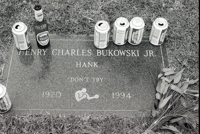 Dedicated to Henry Charles Bukowski — cunningstunts: Charles Bukowski's  grave.