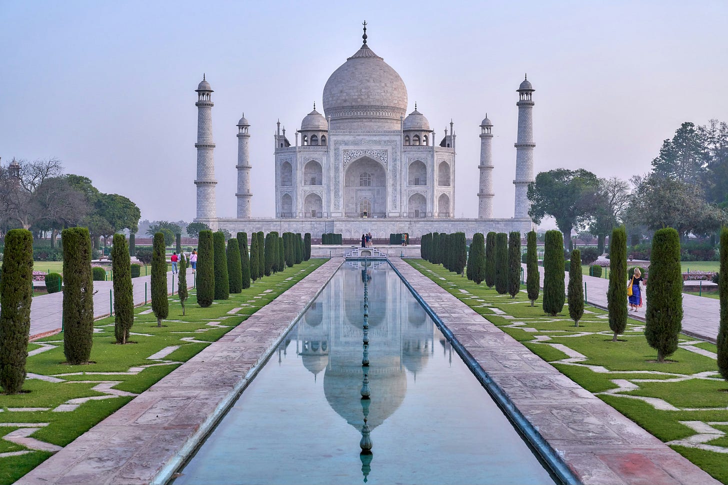 the Taj Mahal