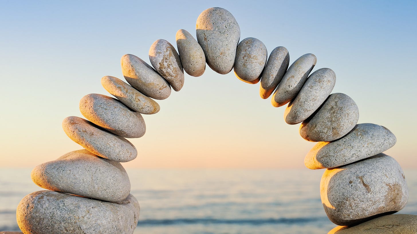 bridge of pebbles
