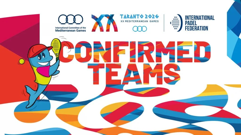 Padel set to make its debut as a medal sport at the Mediterranean Games Taranto 2026 Padel set to make its debut as a medal sport at the Mediterranean Games Taranto 2026