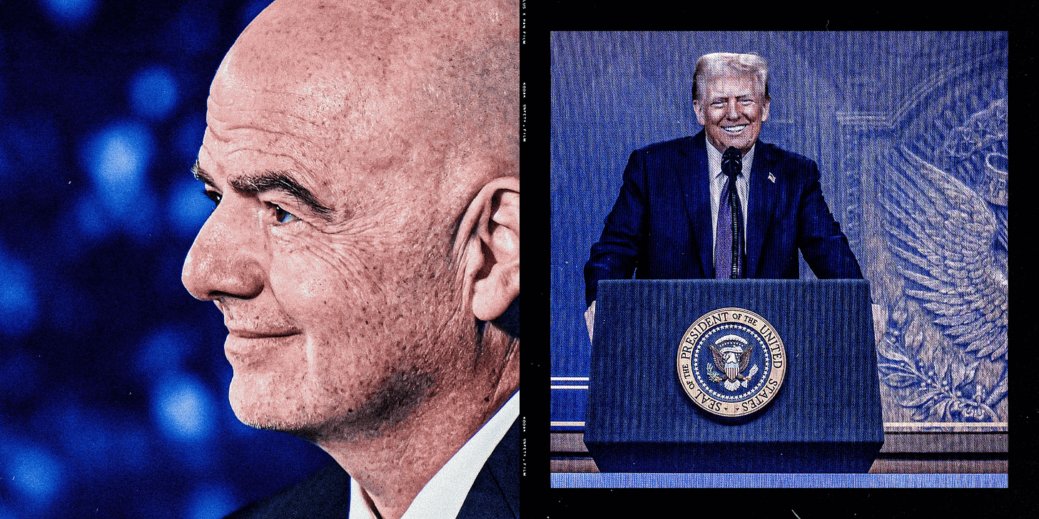 Trump and Infantino: Two presidents and a sporting political bromance that isn’t slowing down