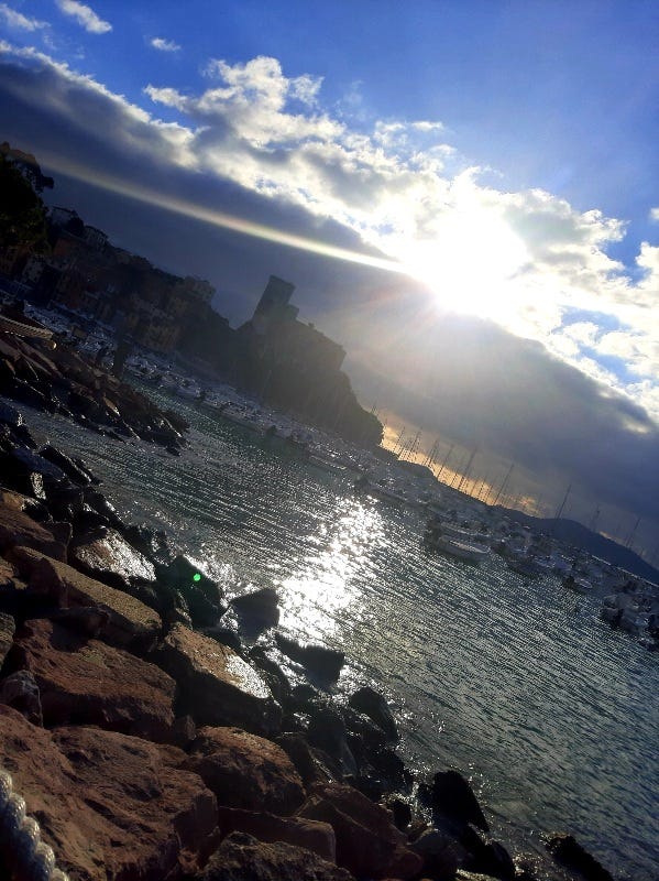 magic view of the castle of Lerici - Gulf of Poets