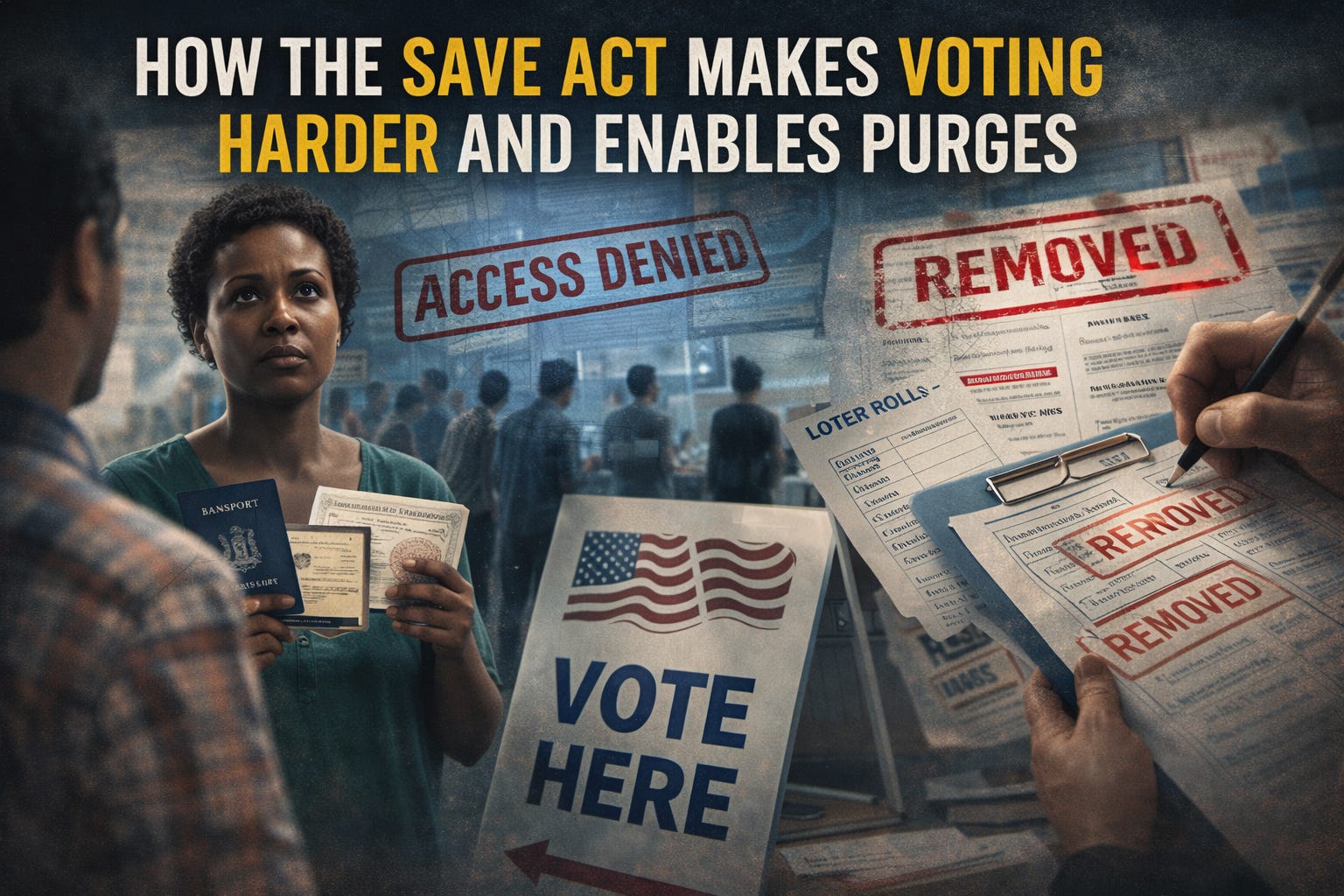 How the SAVE Act Could Make Voting Harder and Enable Voter Purges Ahead ...