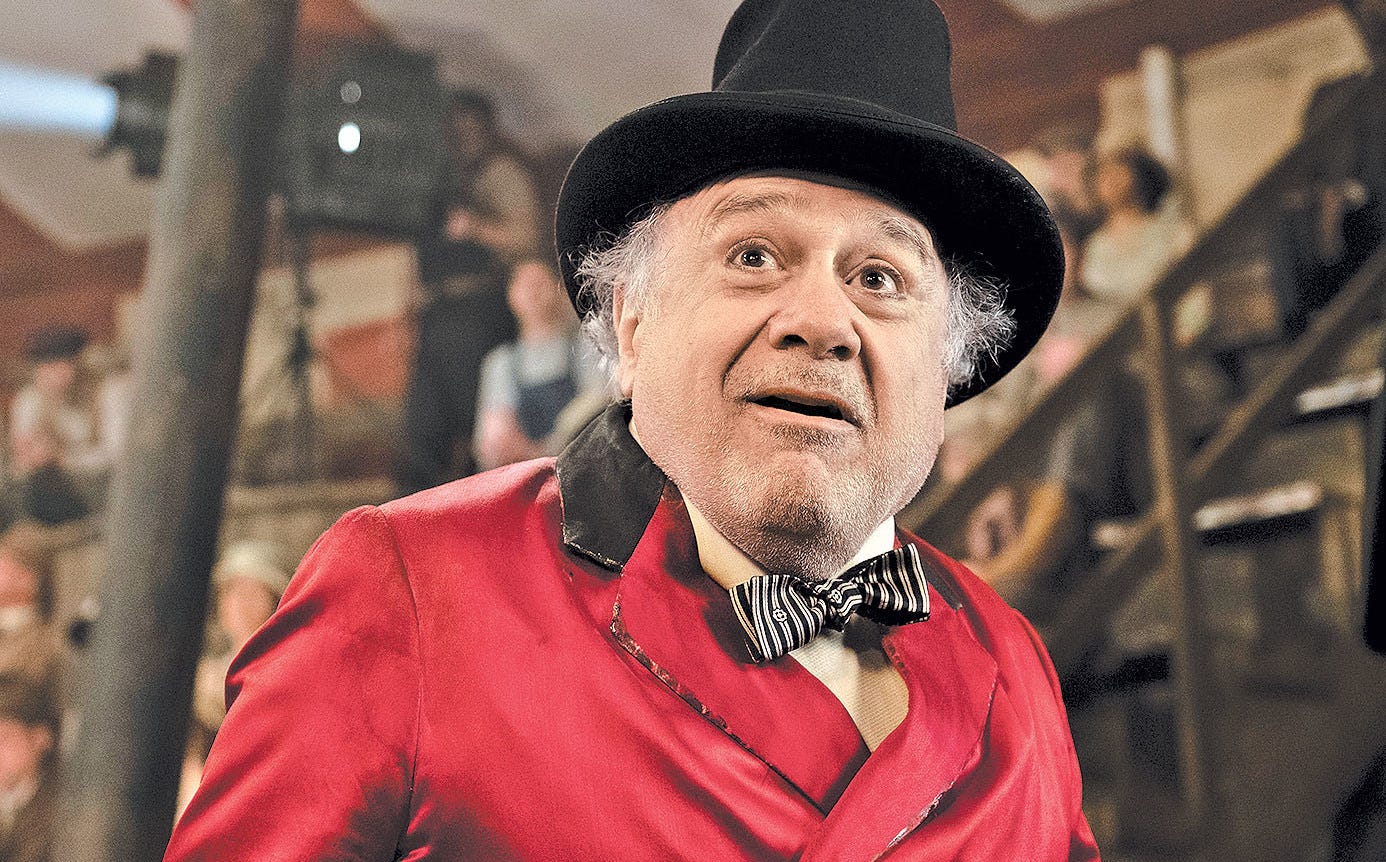Danny DeVito en Dumbo de Tim Burton- Grupo Milenio