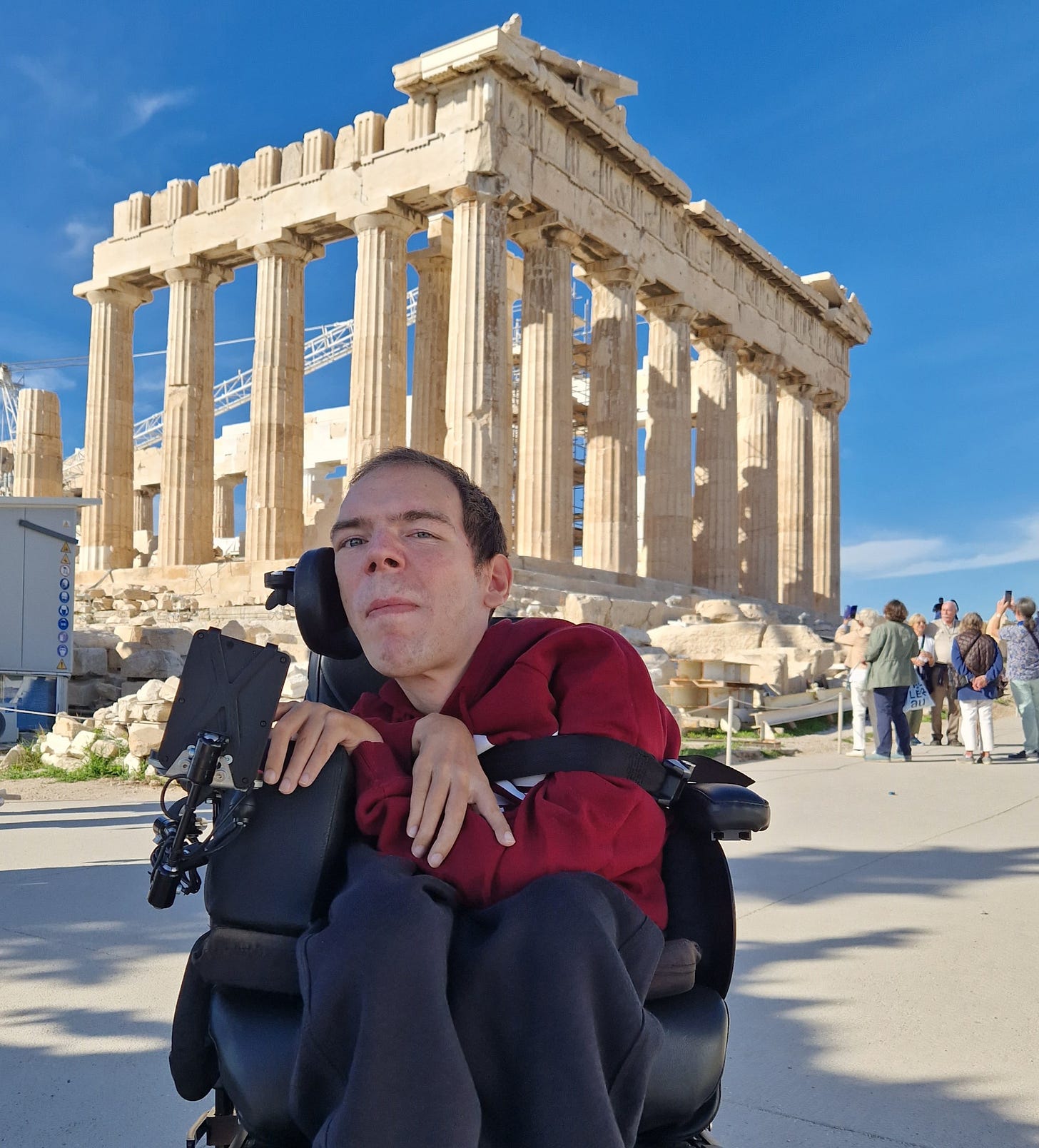 Me in front of the Parthenon Me in front of the Parthenon