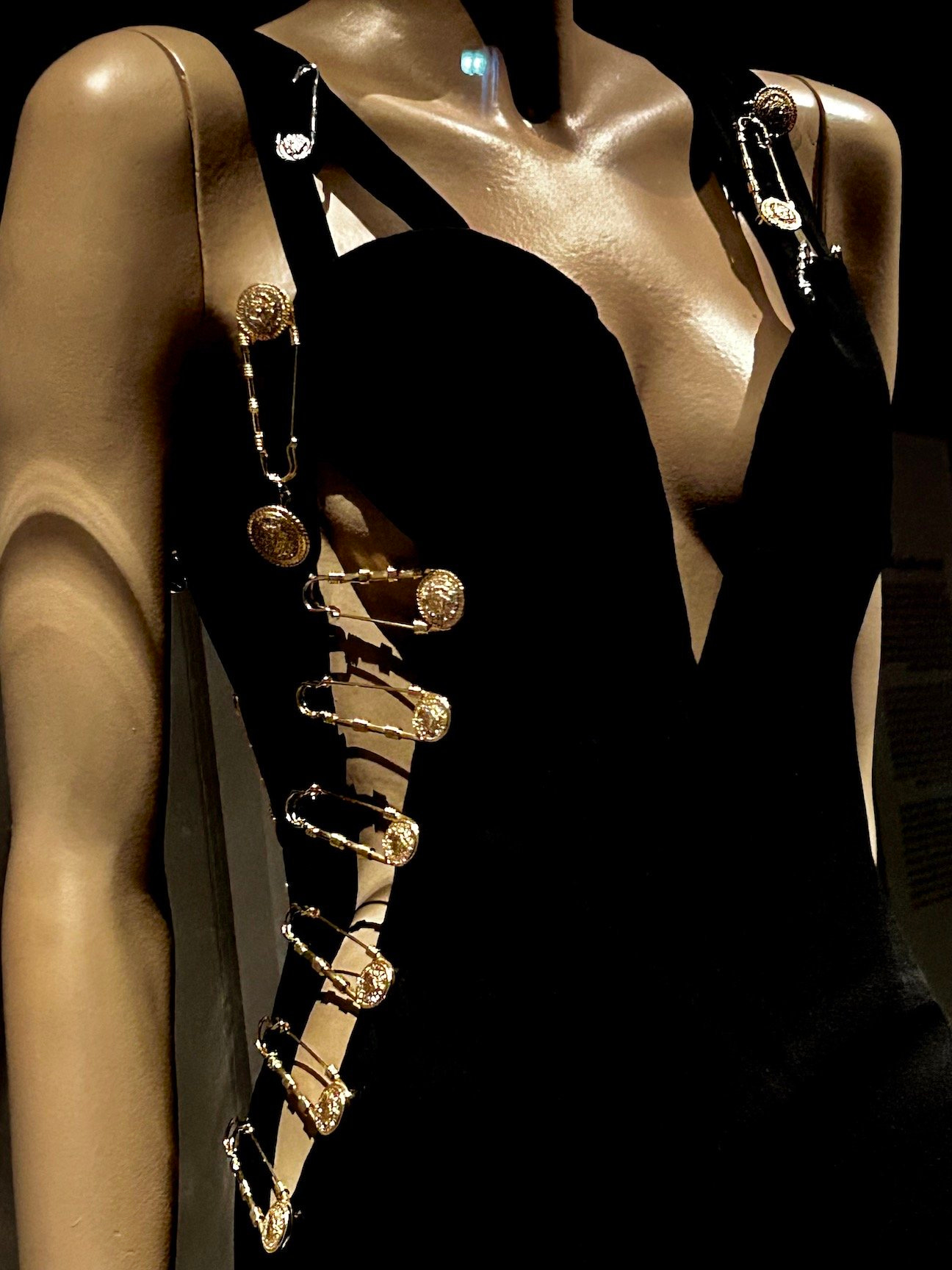 Safety pin dress by Gianni Versace