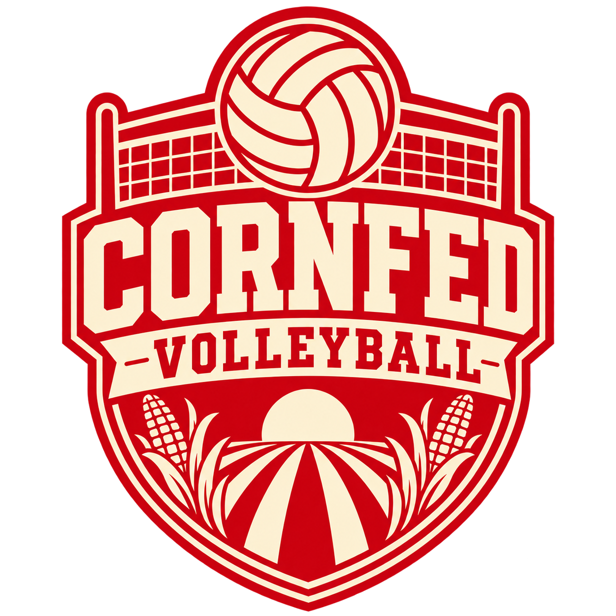 Cornfed Volleyball logo