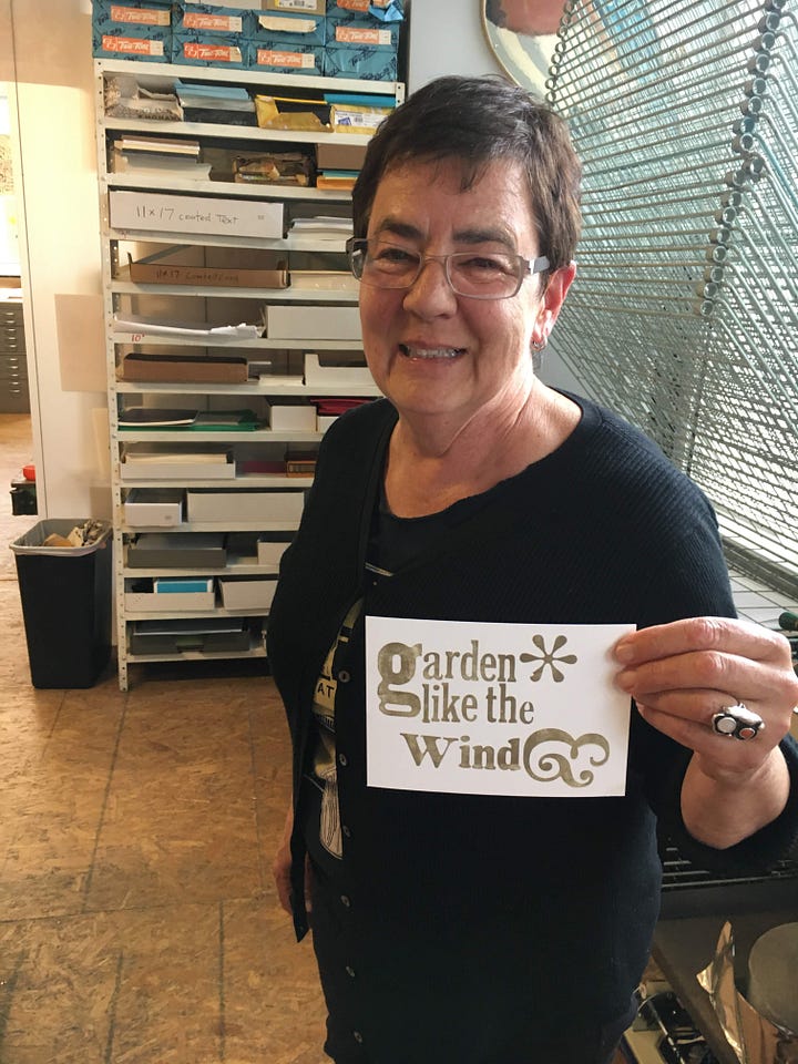 letterpress protest poster making