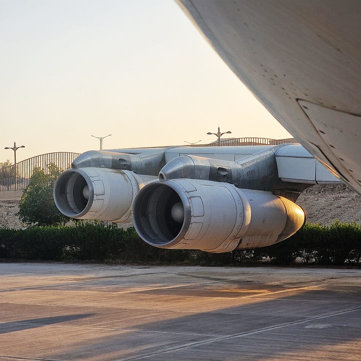The Boeing 707 registered HZ-HM2 on static display at the Royal Air Force Museum, which flew from 1975 to 2003 as a VIP transporter for the Saudi Royal Family, first as the flagship of the Royal fleet with registration HZ-HM1 and from 1979 as the backup plane with the new HZ-HM2 registration.