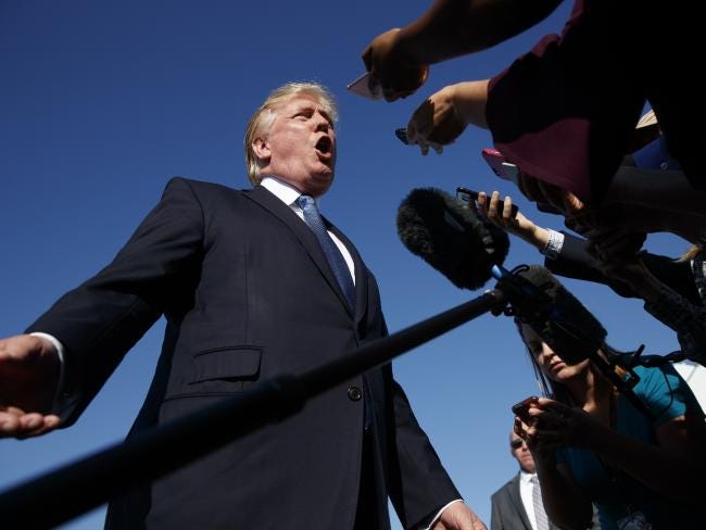 donald trump fake news tweet on iran missiles