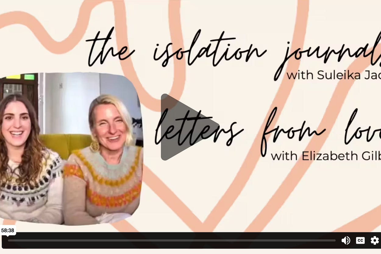 The Isolation Journals with Suleika Jaouad | Substack
