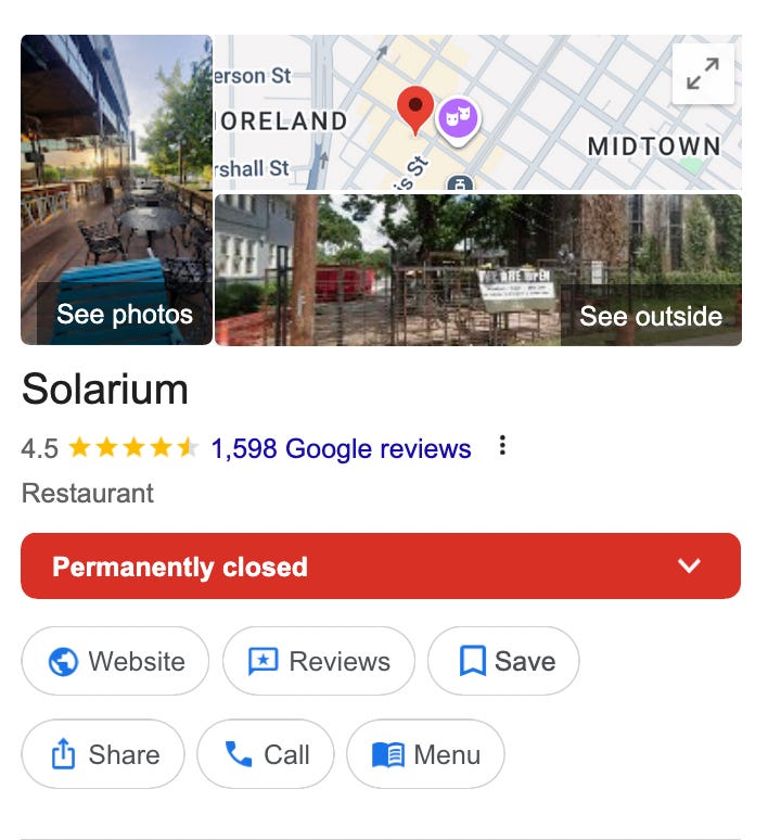 Images of U.S. padel clubs that have recently closed