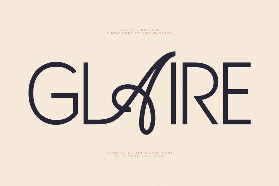 Glaire Script Sans Font