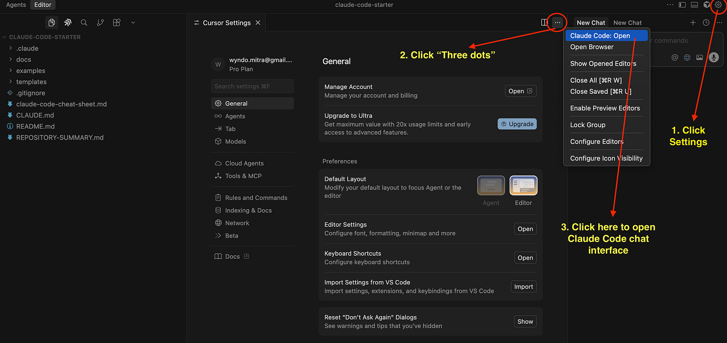 Opening Claude Code in Cursor Opening Claude Code in Cursor